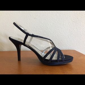 Navy dress sandals